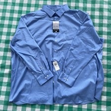 Van Heusen Wrinkle Free Dress Shirt 22  Blue 38/39 New With Tags picture