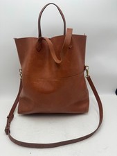 Madewell Medium Transport Tote English Saddle Cognac Tan Brown Leather Bag picture