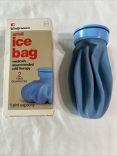 Vintage Walgreens Ice Bag – 1 Pint – Velour Rubber – Screw‑Top Lid – Made in USA picture