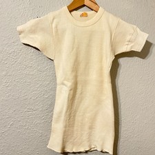 Vtg 70s Healthknit Mens 34 36 Thermal Shirt Short Sleeve F picture