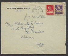 Switzerland 1933 cover to USA picture