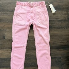 AMO Denim Cutie Dyed Pink Relaxed Army Trouser Sz 27 NWT $268 picture