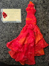 Tonner Tyler Wentworth 16in Red/Orange Special Occasion Dress & Shoes, Original picture
