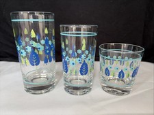 16 Vintage Marcrest Swiss Alpine Chalet Tumblers 1960s MCM - 3 Sizes -Excellent picture