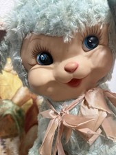 Vintage Rushton Rubber Face Plush Lamb picture