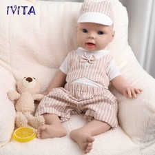 IVITA 20in Cute Boy Baby Full Body Silicone Reborn Baby Doll Kids Xmas Gifts picture