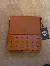MCM Boston Crossbody Small Cognac Canvas Monogram picture