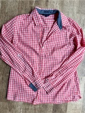 Tommy Hilfiger Pink Gingham Plaid Long Sleeve Button Down Shirt picture