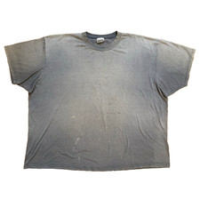 Vtg Gradient Distressed T-Shirt Crazy Sun Faded Grunge Worn Hole Burnout Tee 3XL picture