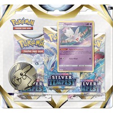 Pokemon TCG: Sword & Shield - Silver Tempest 3 Booster Packs, Coin & Togetic Pro picture