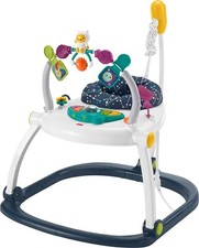 Fisher-Price Baby Bouncer Activity Center Jumperoo SpaceSaver with Lights Sound picture