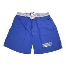 Vintage 90s Orlando Magic NBA Boxer Shorts NWT Blue Embroidered Logo Deadstock picture