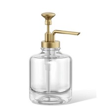 Kohler Artifacts 98630-2MB Soap Dispenser Glass Brushed Moderne Brass picture