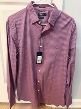 Faherty Reserve The Movement Shirt Mens M Blue Rose Gingham NWT MSRP $158 picture