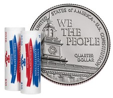 P&D 2026 Semiquincentennial U.S. CONSTITUTION QUARTERS P&D Rolls 26SQRG SEALED picture
