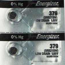 ENERGIZER 379 SR521SW (2 piece) 379 BATTERY NEW SEALED Authorize Seller picture