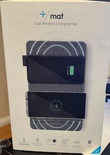Tylt Fast Charge Dual Wireless Charging Pad for iPhone / Galaxy / Google - Gray picture