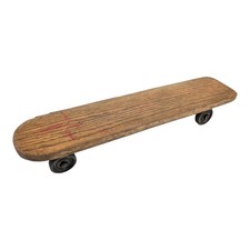 Vintage Li'l Wheeler Skateboard with Steel Wheels Wood Antique picture