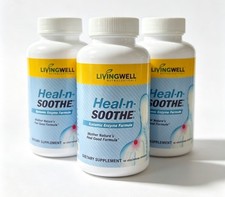 3PCS LivingWell Nutraceuticals Heal-n-Soothe Systemic Enzyme Formula 90 Capsules picture
