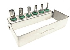6 Pcs Dental Implant Tissue Punch Kit set Surgical Surgery With Box Holder picture