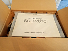 Vintage Sony SQD-2070 4 Channel SQ Decoder - Not Working Has Manual - FOR PARTS picture
