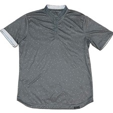 Primo Men’s Large Gray Performance Golf Polo Stretch Primo AOP Stretch Comfort picture