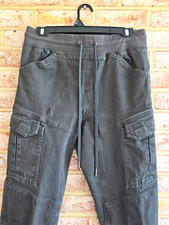 Duluth Trading Co. Women’s Gray Jogger Cargo Pants Drawstring Pockets Stretch picture