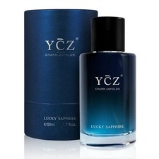 YCZ Lucky Sapphire Men's Eau De perfume 1.7oz Charm Unfolds fragrance long lasti picture