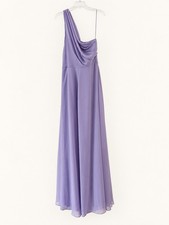 Birdy Grey Size L Lavender One Shoulder Chiffon Bridesmaid Gown picture