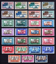 WALLIS AND FUTUNA — SCOTT 94/123 — 1941-43 FRANCE LIBRE OVPTS. — MNH — SCV $115+ picture