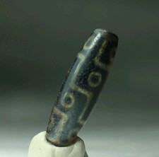 Rare Pre-1800s Indo/Tibetan Old Agate 12 Eye As You Wish Dzi Bead 14*49mm picture