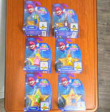 JAKKS Pacific Super Mario Plastic Figure Set Mario Luigi Peach Bowser Jr Yoshi picture