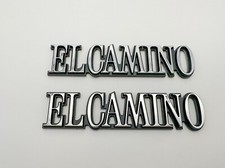2pcs Fits 1978-1987 Chevy El Camino Quarter Panel Emblems Badges Chrome picture