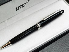 Montblanc Platinum Finish Meisterstuck Classique Luxury Ballpoint Pen 163 picture