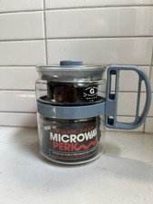 Vintage NEW GEMCO THE MICRO PERK 2 to 4 Cup Microwave Coffee Percolator (Blue) picture