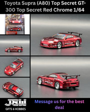Mini GT Toyota Supra (A80) Top Secret GT-300 Top Secret Red Chrome #1132 1/64 picture