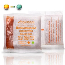 (200 Gram 2 Packages) Adsorbco Rechargeable  Silica Gel Packets picture