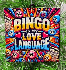 BINGO Ornament - Bingo is My Love Language Christmas Ornament picture