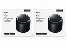 2 Pack Pura Car Pro Smart Car Fragrance Diffuser Black Bluetooth App NEW OB picture