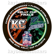 2026 ECHL Kelly Cup Finals Puck Kansas City Mavericks vs Florida Everblades picture