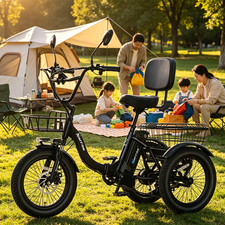 Narrak N6 electric trike Fat Tire Folding Electric Trike Peak for adults 1100W✅️ picture