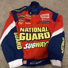 RARE VINTAGE TEAM CALIBER ROUSH RACING GREG BIFFLE NASCAR JACKET XL AUTOGRAPHED picture