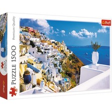 Trefl Red 1500 Piece Puzzle - Santorini, Greece / Wlodarczyk picture
