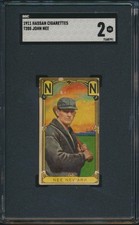 1911 T205 HASSAN GOLD BORDER JOHN NEE ML SGC 2 GOOD MINOR LEAGUE picture