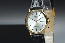 Vintage 1985 Seiko Chronos 7433-800A JNR Award Gold Day-Date Mens Watch JAPAN picture