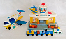 Vintage Fisher Price Little People Play Family Jetport #933 COMPLETE -  FPB014 picture