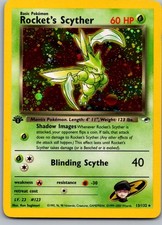 Rocket's Scyther 1st Edition Holo Rare Gym Heroes 13/132 picture