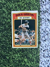1972 Topps Baseball Doug Griffin In Action #704 EX Low Shipping  picture