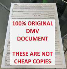 100% Original DMV REG 262 Form Pack Of 55 Vehicle Transfer and Reassignment Form picture