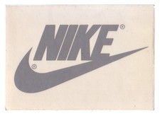 NIKE LOGO LETTERING STICKER - SILVER on Clear picture